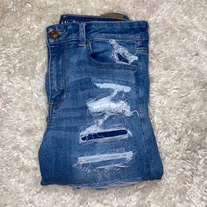 Distressed American Eagle jeans